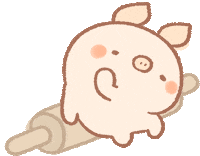 Tired Pig Sticker by BREAD TREE