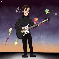 Rock And Roll Guitar GIF by mackelangelo
