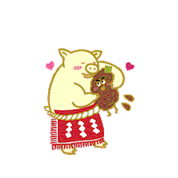 yabaton_official love pig かわいい らぶ Sticker