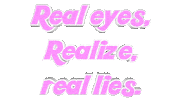 Eyes Realize Sticker by OpticalArtInc.
