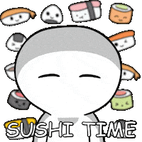 Fish Sushi Sticker by Playgigaverse