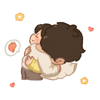 I Love You Hug Sticker by Cosytales