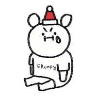 Sad Christmas Sticker by Simian Reflux