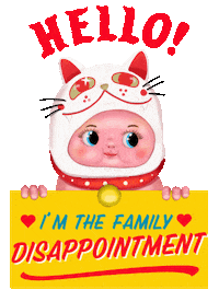 Sad Black Sheep Sticker