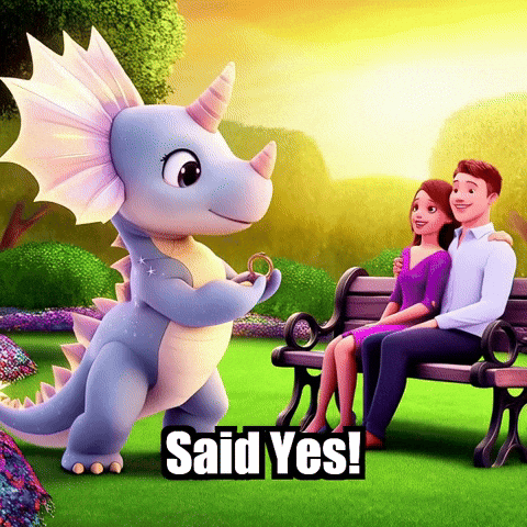 Engagement Love GIF by Divineasaur