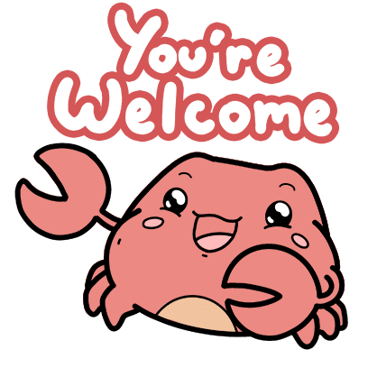 Gift You Are Welcome Sticker by Aminal Stickers