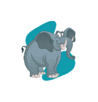 Elephant Sticker by Tigotà
