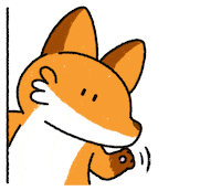 Fox Hello Sticker