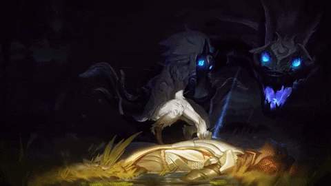 Entranced giphygifmaker wolf league of legends lamb GIF