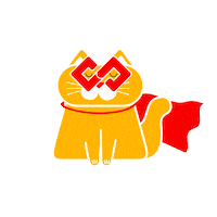SOFTSWISS cat superhero hero softswiss Sticker