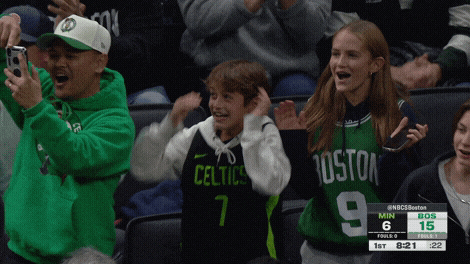 Happy Celtics GIF by NBA