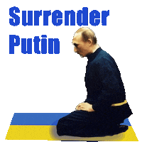 transgreaser russia ukraine putin surrender Sticker