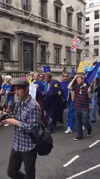 Thousands Join 'March for Europe' Across UK on Anniversary of WWII