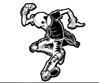 Moshing Punk Rock Sticker by Sneakreaper Industries