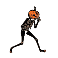 Elvia Pumpkin Reaper Sticker by Sneakreaper Industries