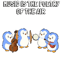 Happy Music On Sticker by Pudgy Penguins