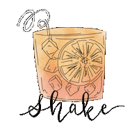 AlexaMartinDesigns drink cheers shake champagne Sticker