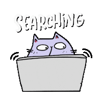 Computer Searching Sticker by Franziska Höllbacher