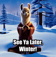 See Ya Later Winter GIF by dalaillamazen