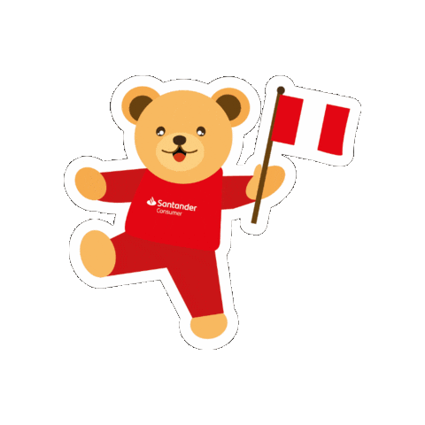 santanderconsumerperu giphygifmaker santander santi santander consumer peru Sticker