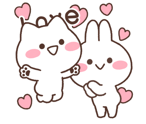 Cat Love Sticker by Minto Inc.