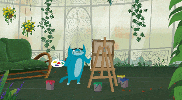 Cats Artist GIF by Kitty Is Not A Cat