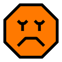 Sad Face Sticker by TREVARI