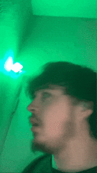 Chronoxify green light chrono chronoxify eeugh GIF