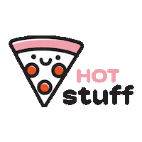 Hot Girl Pizza Sticker