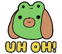Oh No Dog Sticker by Timothy Winchester