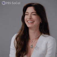 Anne Hathaway Laugh GIF by PBS SoCal