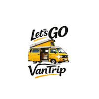 Lets Go Vw T3 Sticker by VanTrip.it