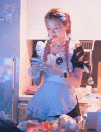 Cute Girl Cooking GIF
