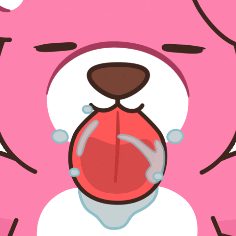 Hungry Tongue GIF by BEARISH