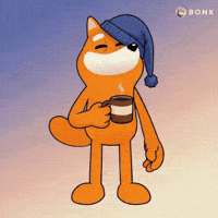 Drinking Coffee Nightcap GIF by BONK