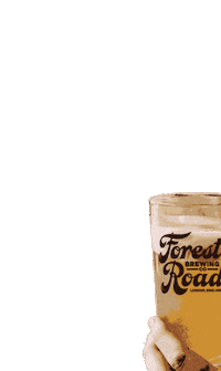 Cheers Drinking Sticker by Forest Road Brewery