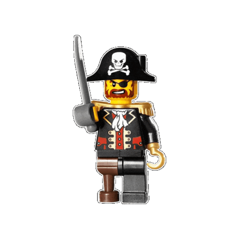FrankyT_Lego lego captain pirate redbeard Sticker