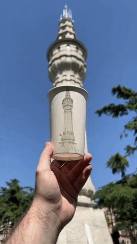 seyyahart giphyupload artwork istanbul landmark GIF