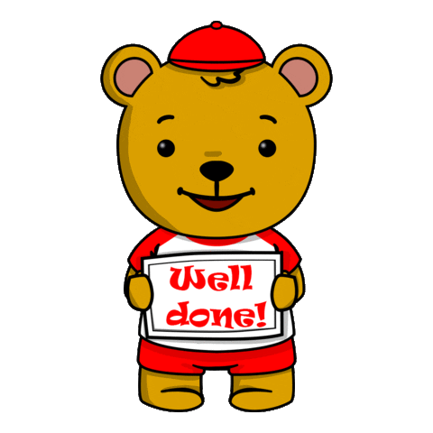 maplebearjpa giphyupload well done welldone maple Sticker