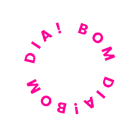 Bom Dia Pink Sticker