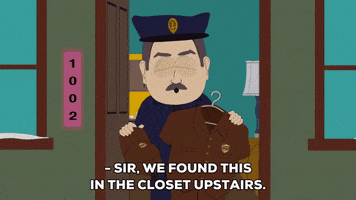 cop talking GIF by South Park 