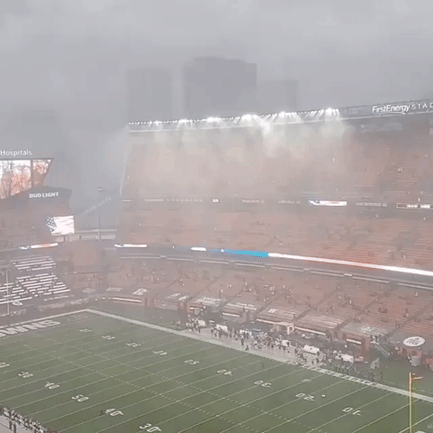 Browns Game Against Texans Delayed by Severe Thunderstorm in Cleveland