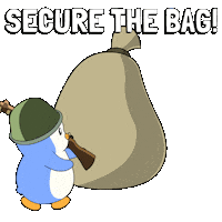 Penguin Save Sticker by Pudgy Penguins