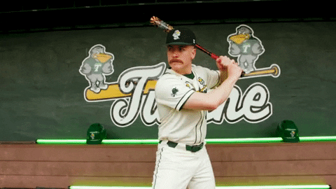 College Baseball Logan GIF by GreenWave