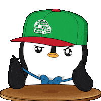 Try Again No Way Sticker by Pudgy Penguins