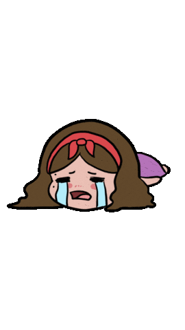 Sad Girl Crying Sticker