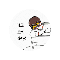 captainnineteenth happy birthday crowd lu its my day crowdlux0719 Sticker