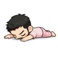 Tired Good Night Sticker