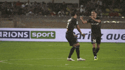 french football hug GIF by Olympique de Marseille