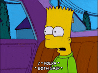 bart simpson car GIF